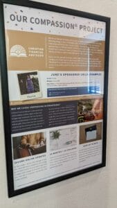 Compassion Wall At Our Office