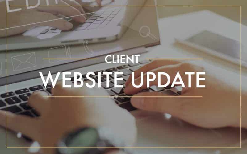 personal financial website update