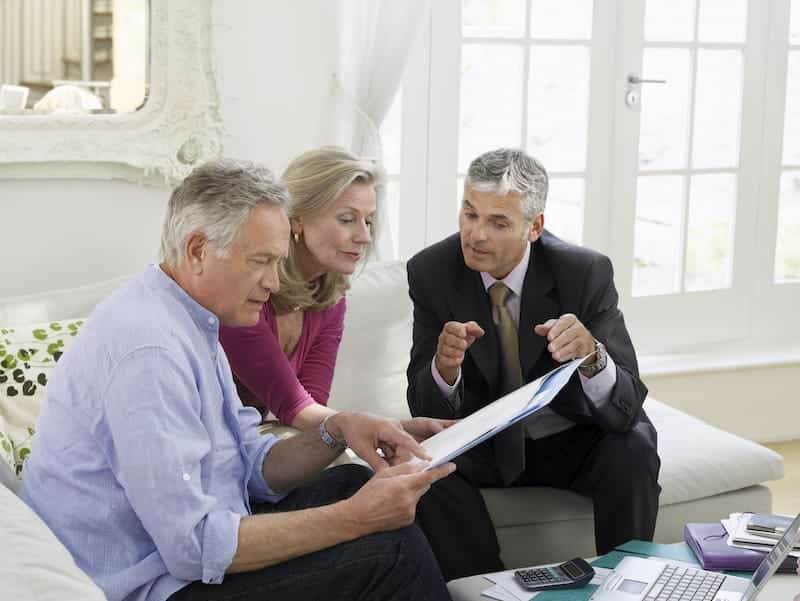 Couple with Financial Advisor