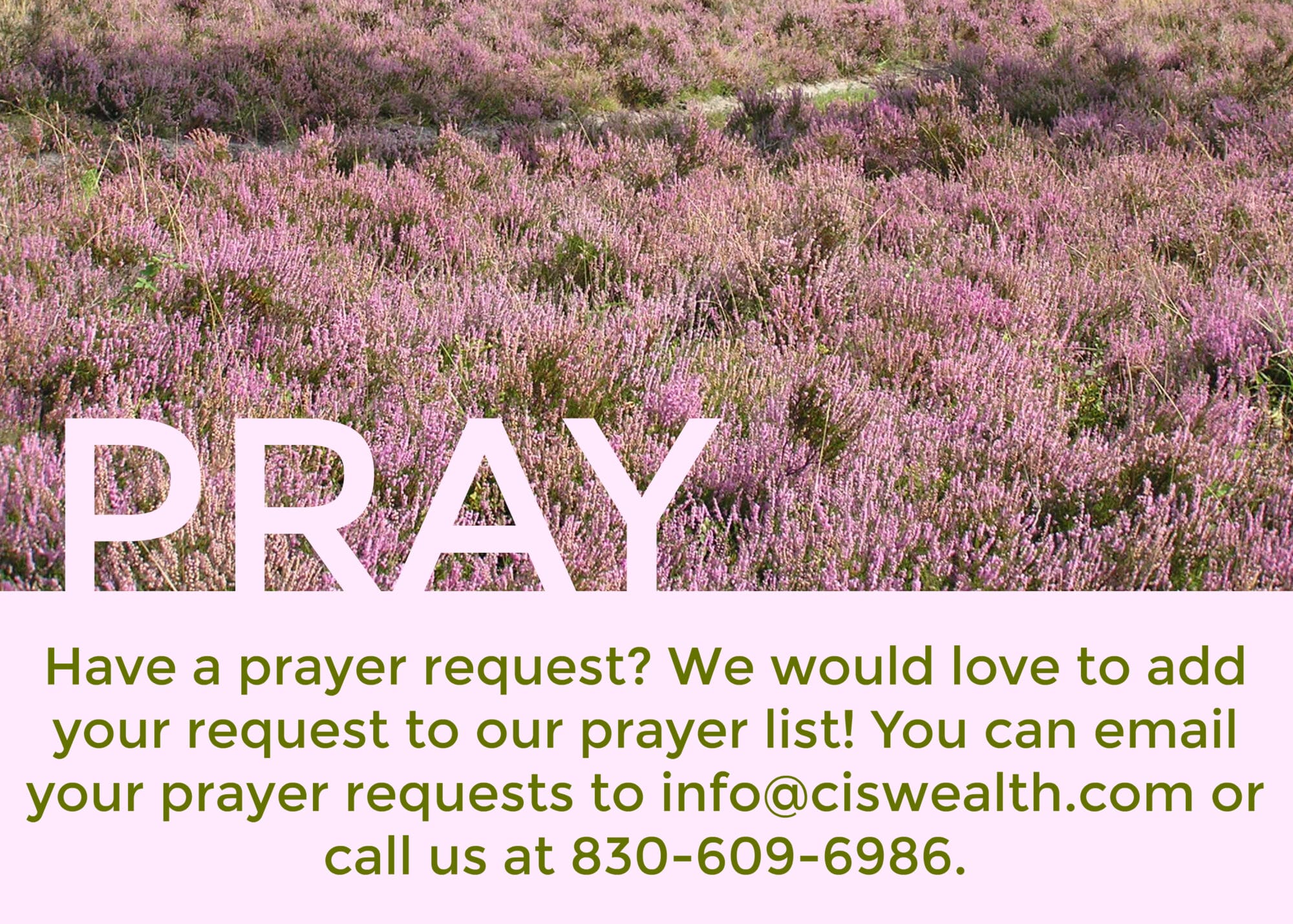 Prayer Requests