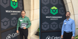 Bob and Nate at wealth management university
